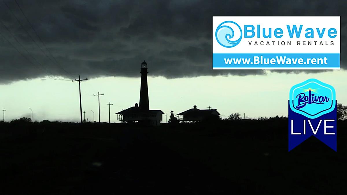 Weather Line Moves Over Bolivar Peninsula.