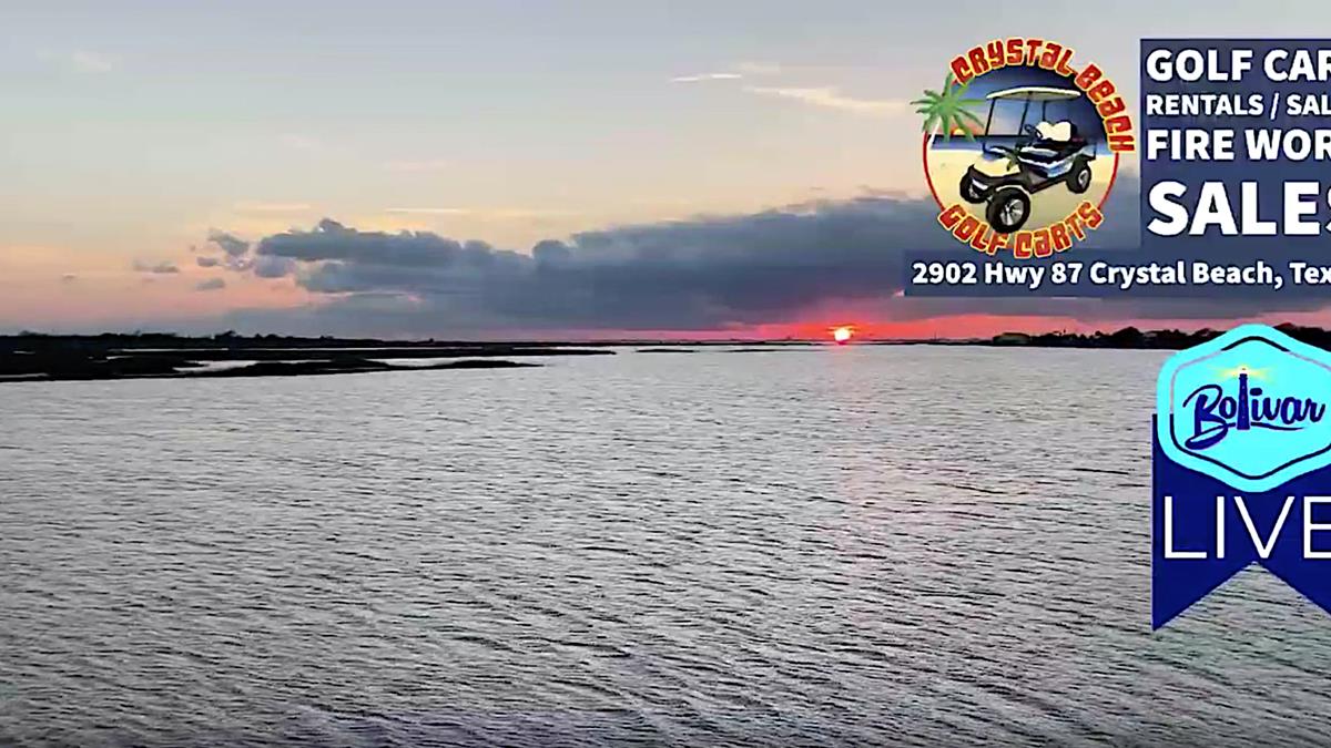 Weekend Wind Down Sunset On Bolivar Peninsula.