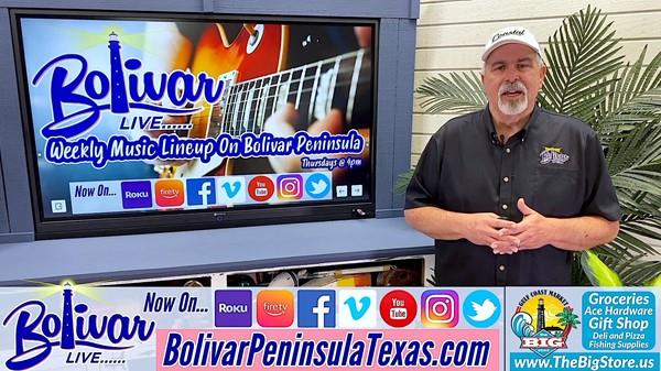 Weekly Live Music Lineup On Bolivar Peninsula In Crystal Beach, Texas.