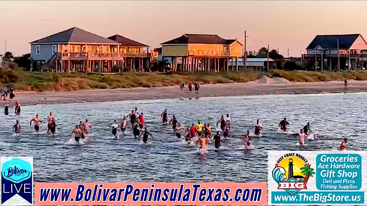 We're Live From Fort Travis For The Bolivar Live Triathlon Kickoff.