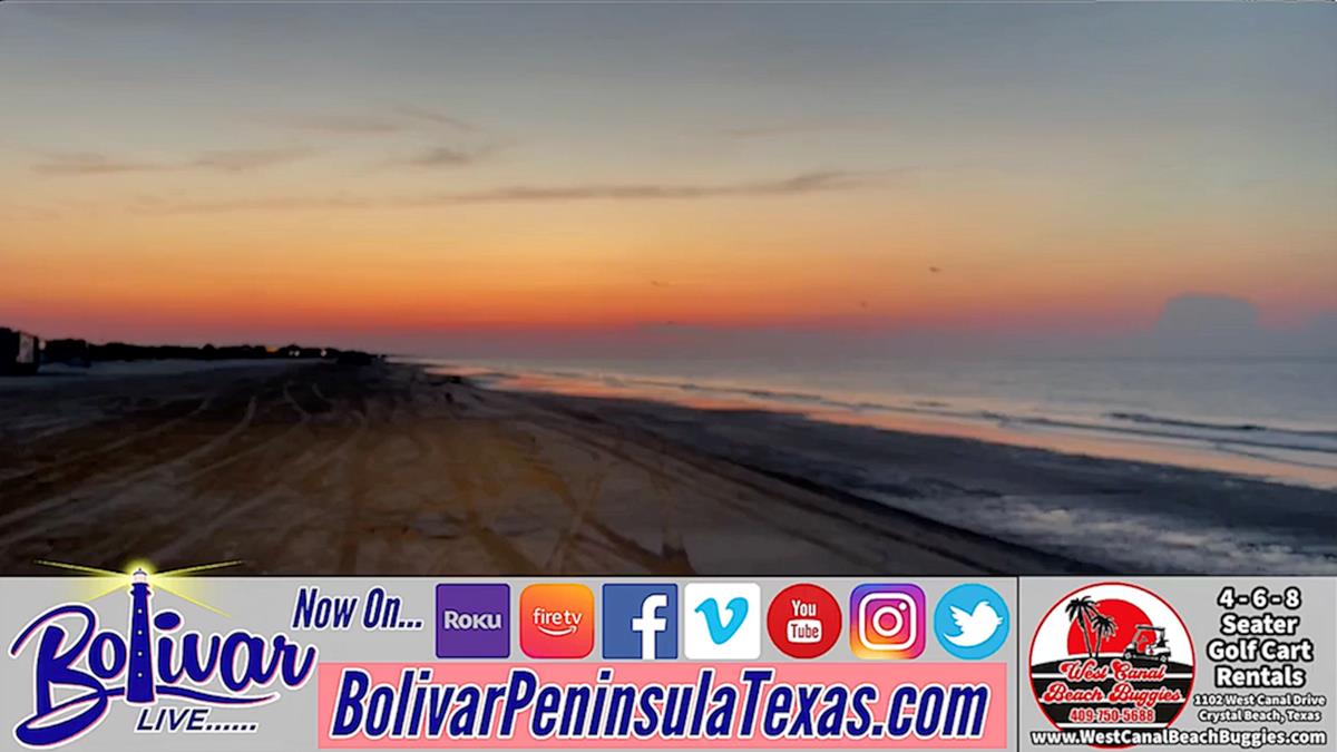 We're On Your Beach, The Bolivar Peninsula Beachfront, With Weather and Clue #3..