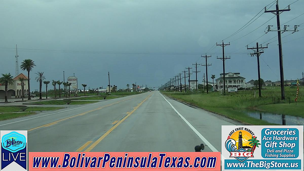 Wind And Rain Hammer Bolivar Peninsula In Early Hours.
