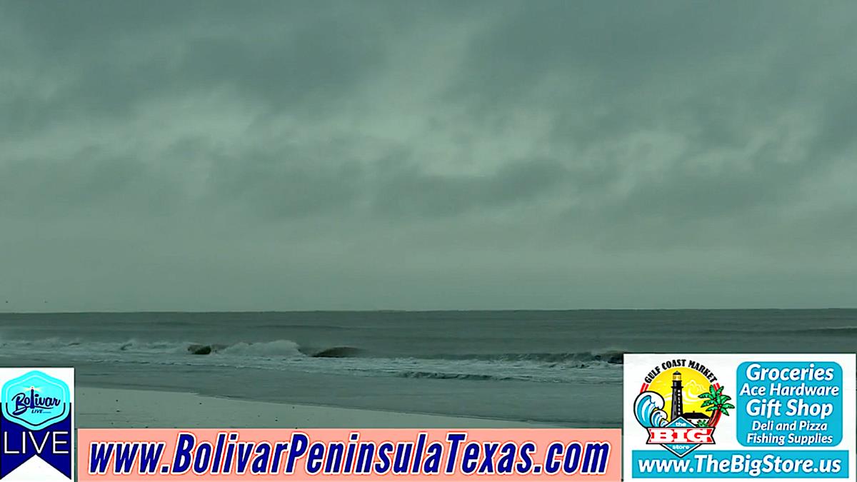 Winter Storm Landon Arrives On Bolivar Peninsula.