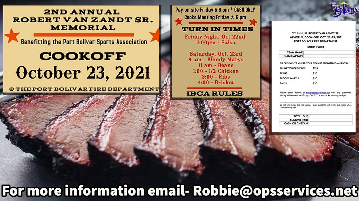 2nd Annual Robert Van Zant Sr. Memorial BBQ Cookoff