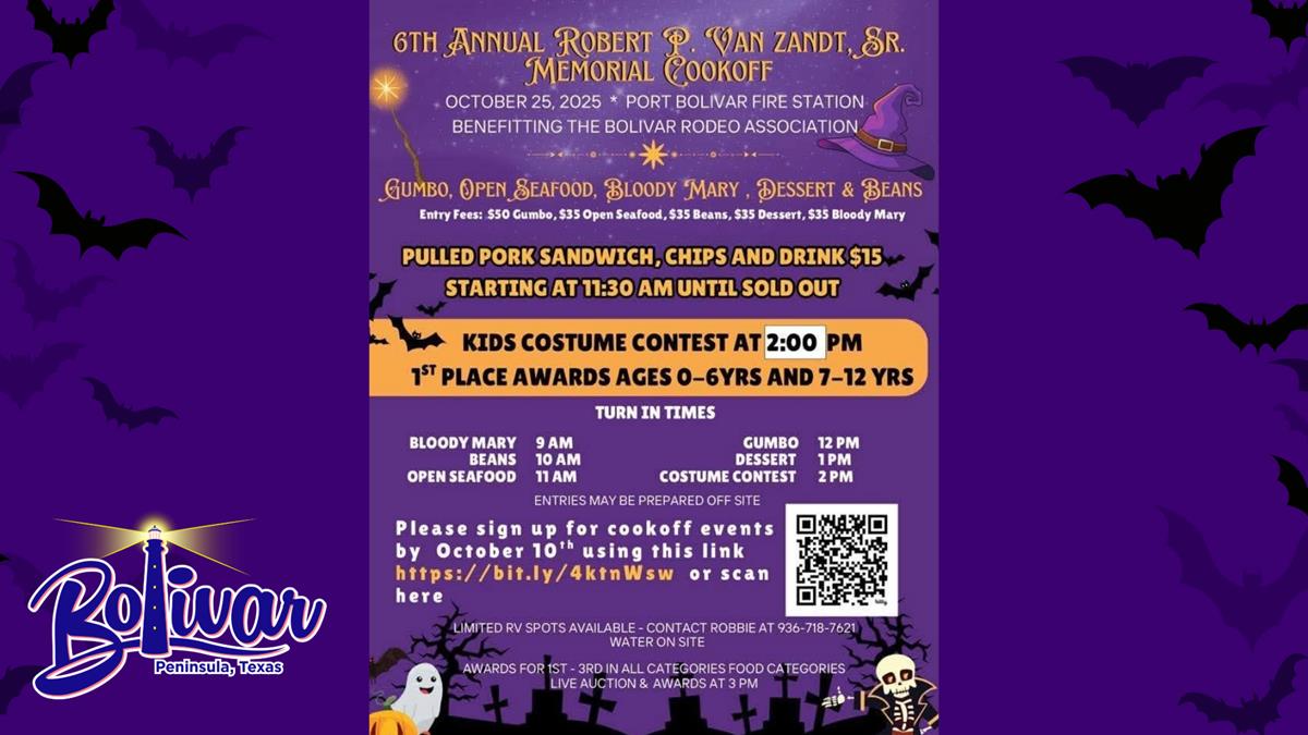 6th Annual Robert P. Van Zandt Sr. Memorial Cookoff
