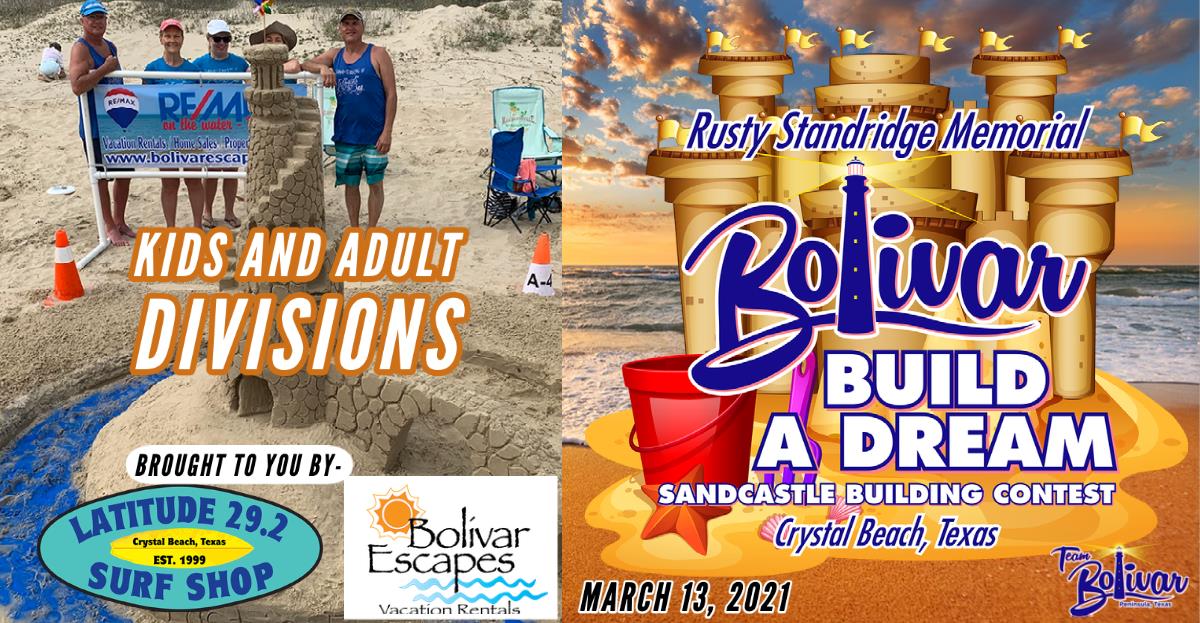 Bolivar Build A Dream Sandcastle Building Contest.