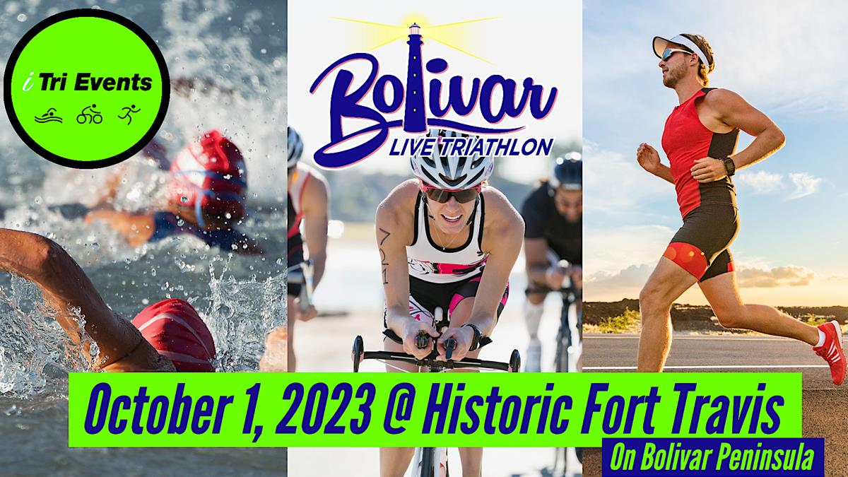 Bolivar Live Triathlon, At Historic Fort Travis On Bolivar Peninsula.