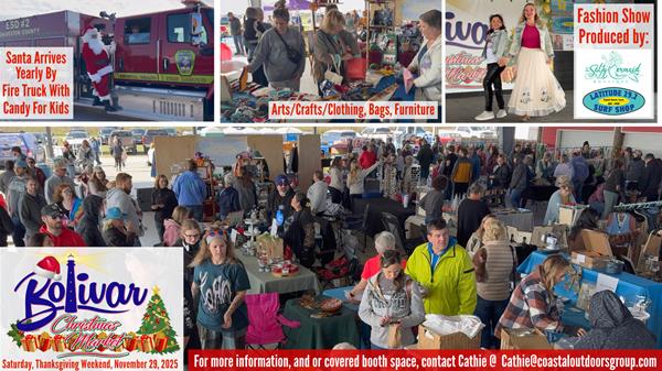 <a href="/Event-2025-11-29-Bolivar-Peninsula-Annual-Christmas-Market" itemprop="url">Bolivar Peninsula Annual Christmas Market</a>