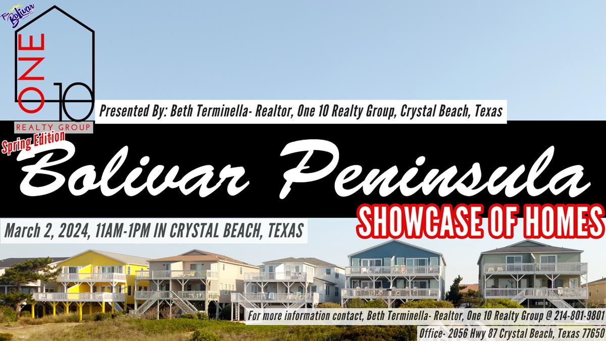 Bolivar Peninsula, Showcase of Homes, Spring 2024