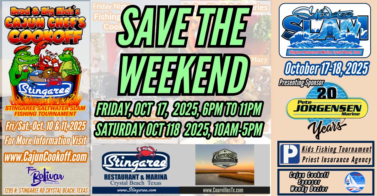 Brad & Big Rich's Cajun Chefs Cookoff, and Saltwater Slam Fishing Tournament
