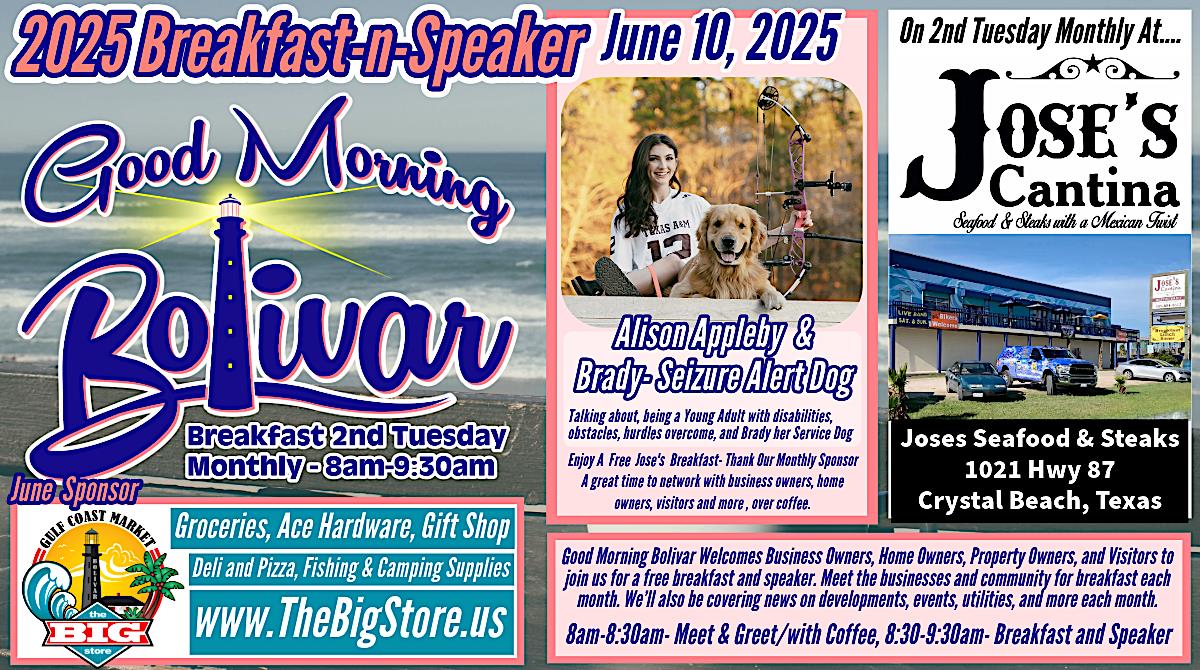 Good Morning Bolivar, FREE Breakfast With A Speaker