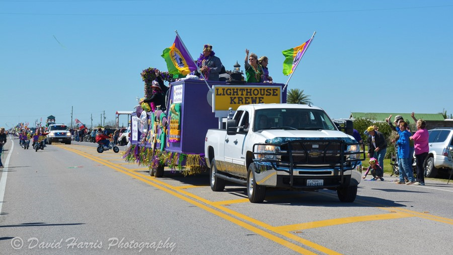 Mardi Gras Parade Crystal Beach Texas.