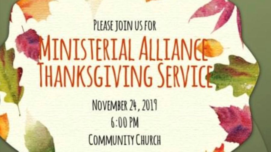 Ministerial Alliance Thanksgiving Service