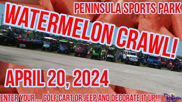 <a href="/Event-2024-4-20-Peninsula-Sports-Park-Annual-Watermelon-Crawl" itemprop="url">Peninsula Sports Park Annual, Watermelon Crawl</a>
