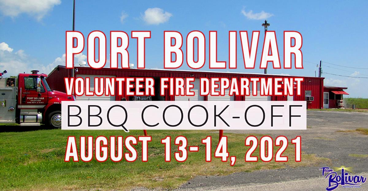 Port Bolivar Volunteer Fire Department 21th Annual BBQ Cook-off