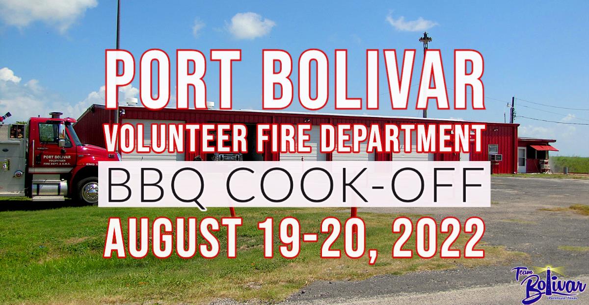 Port Bolivar Volunteer Fire Department 22th Annual BBQ Cook-off