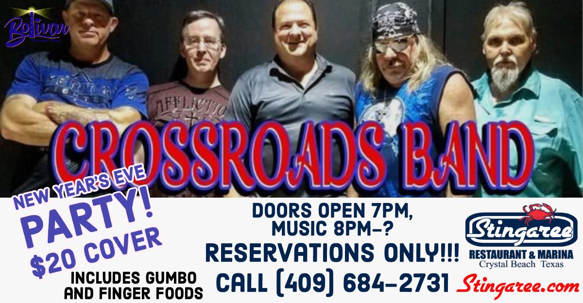 Stingaree Restaurant New Years Eve Party With Crossroads Band