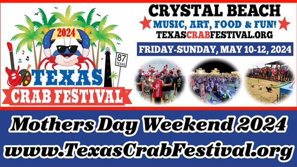 <a href="/Event-2024-5-10-Texas-Crab-Festival" itemprop="url">Texas Crab Festival</a>
