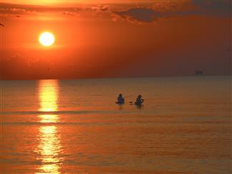 When the wind lays and the tides moving you can't beat the sunrise wade fishing trip on the Bolivar beachfront.